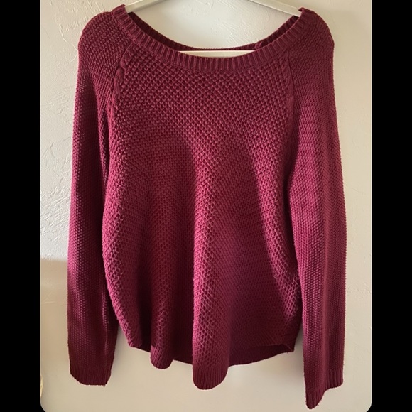 Maroon Oversized Sweater - Picture 3 of 4